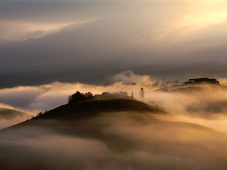 fog #italy #tuscany #siena